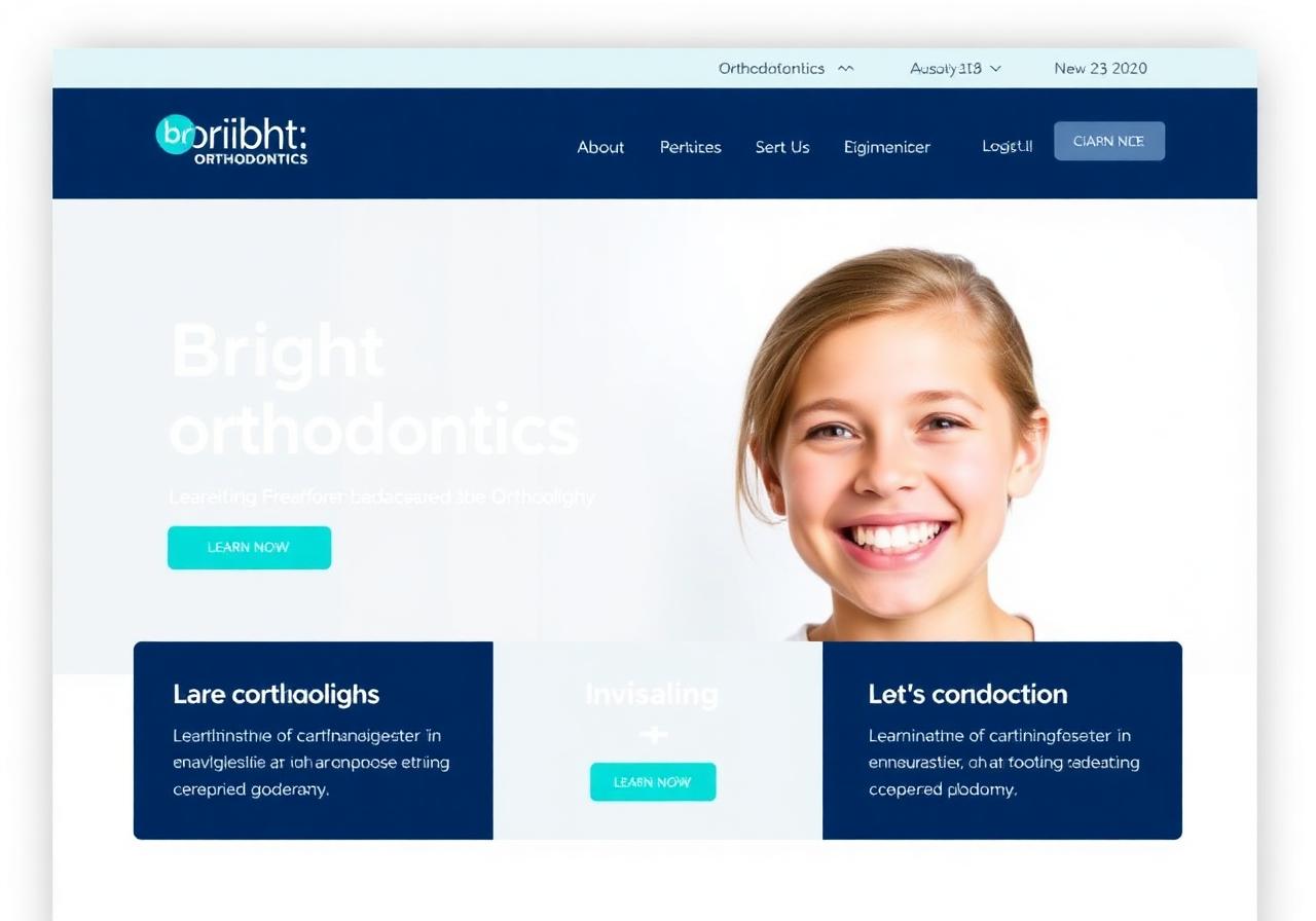 Bright Orthodontics website preview