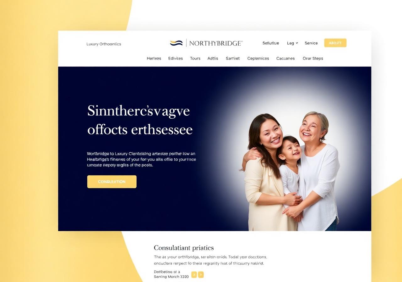 Northbridge Orthodontics website preview