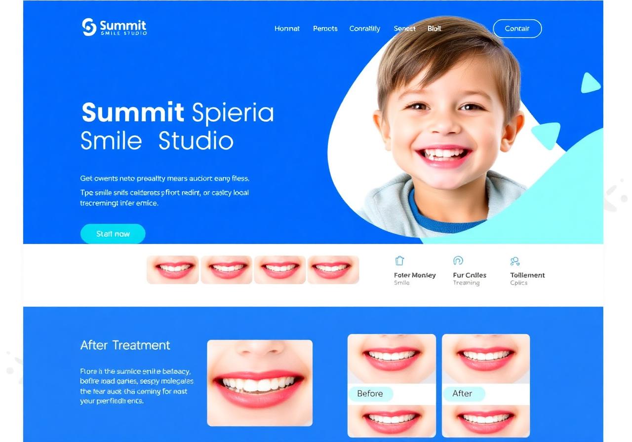 Summit Smile Studio website preview